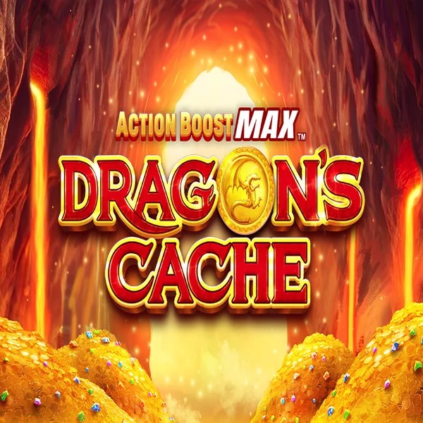 Action Boost Max Dragon's Cache online game logo by SpinPlay Games on lira-spins.pl