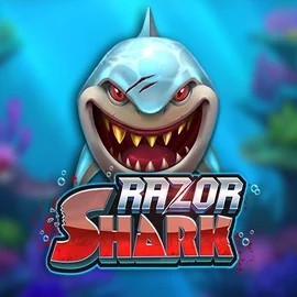 Razor Shark slot logo by Push Gaming at LiraSpin Casino